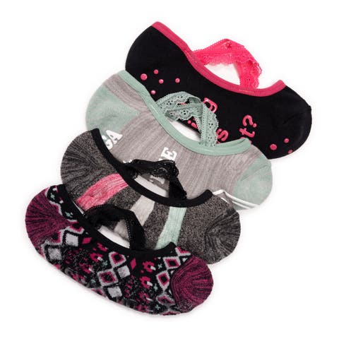 Studio Socks Criss Cross Ballerina 4 Pair Pack