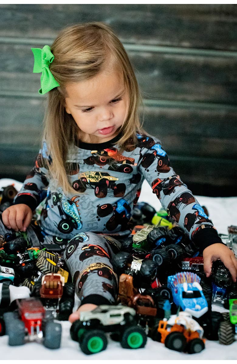 Fletch Monster Jammies 2 Piece Pajama Set, Alternate, color, Gray