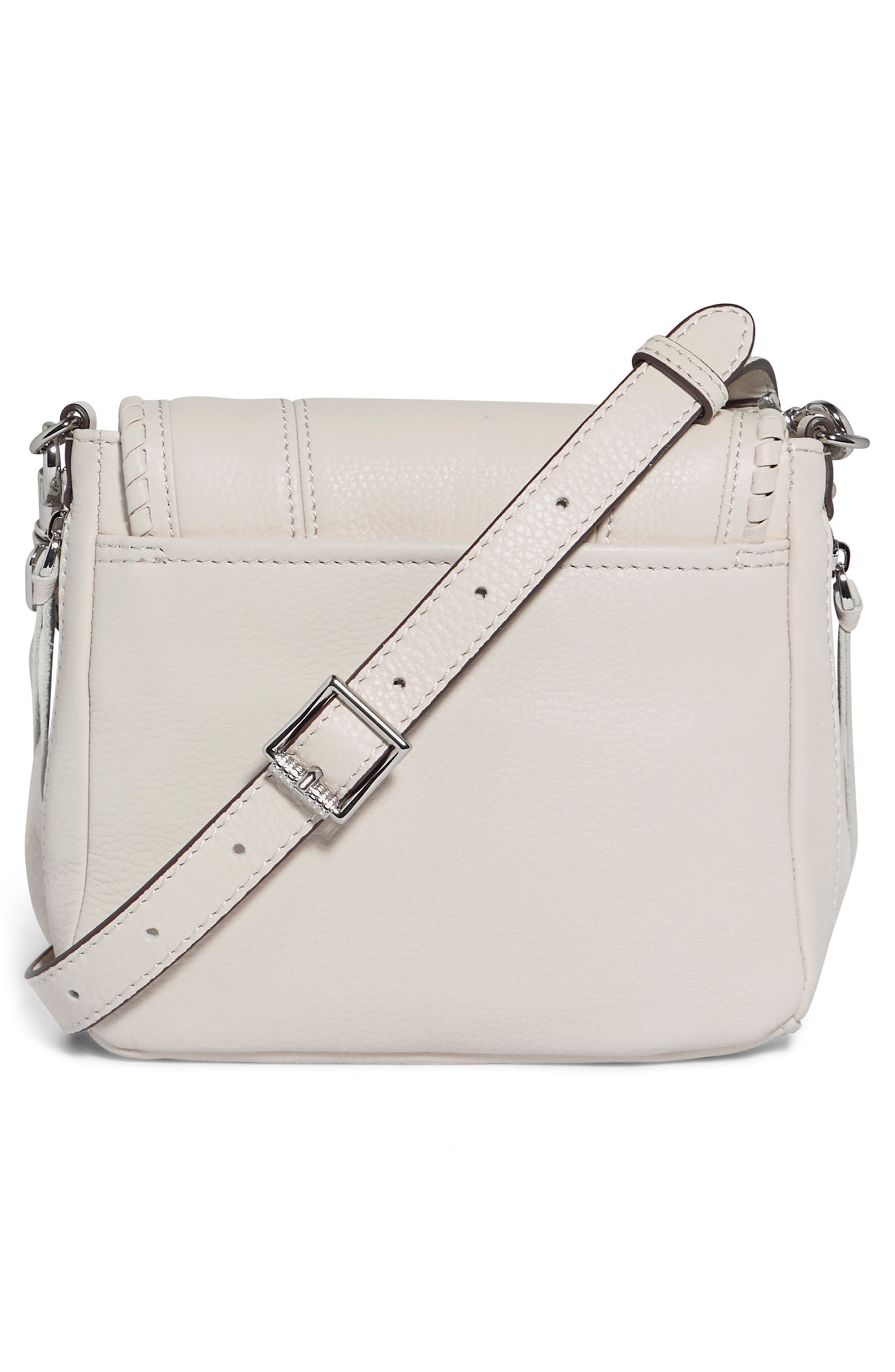 AIMEE Mini All For Love Convertible Leather Crossbody Bag, Alternate, color, Chalk