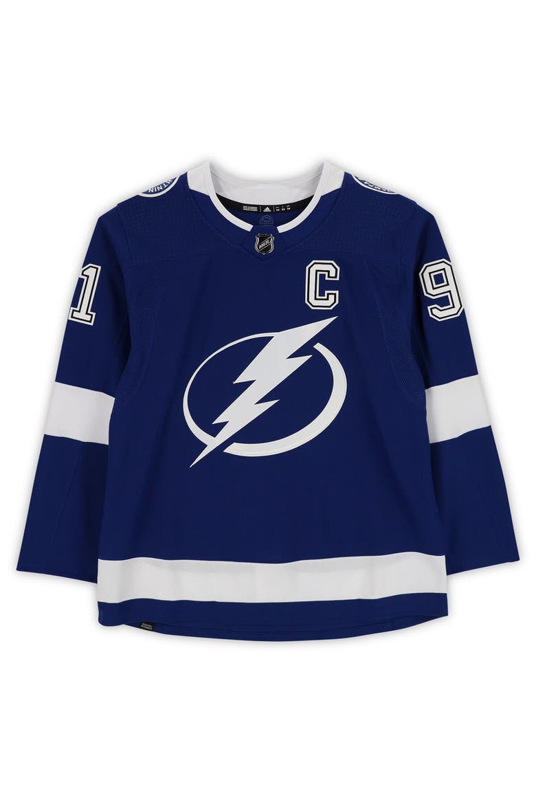 Steven Stamkos Tampa Bay Lightning Autographed Blue Adidas Authentic Jersey, Alternate, color, Blue