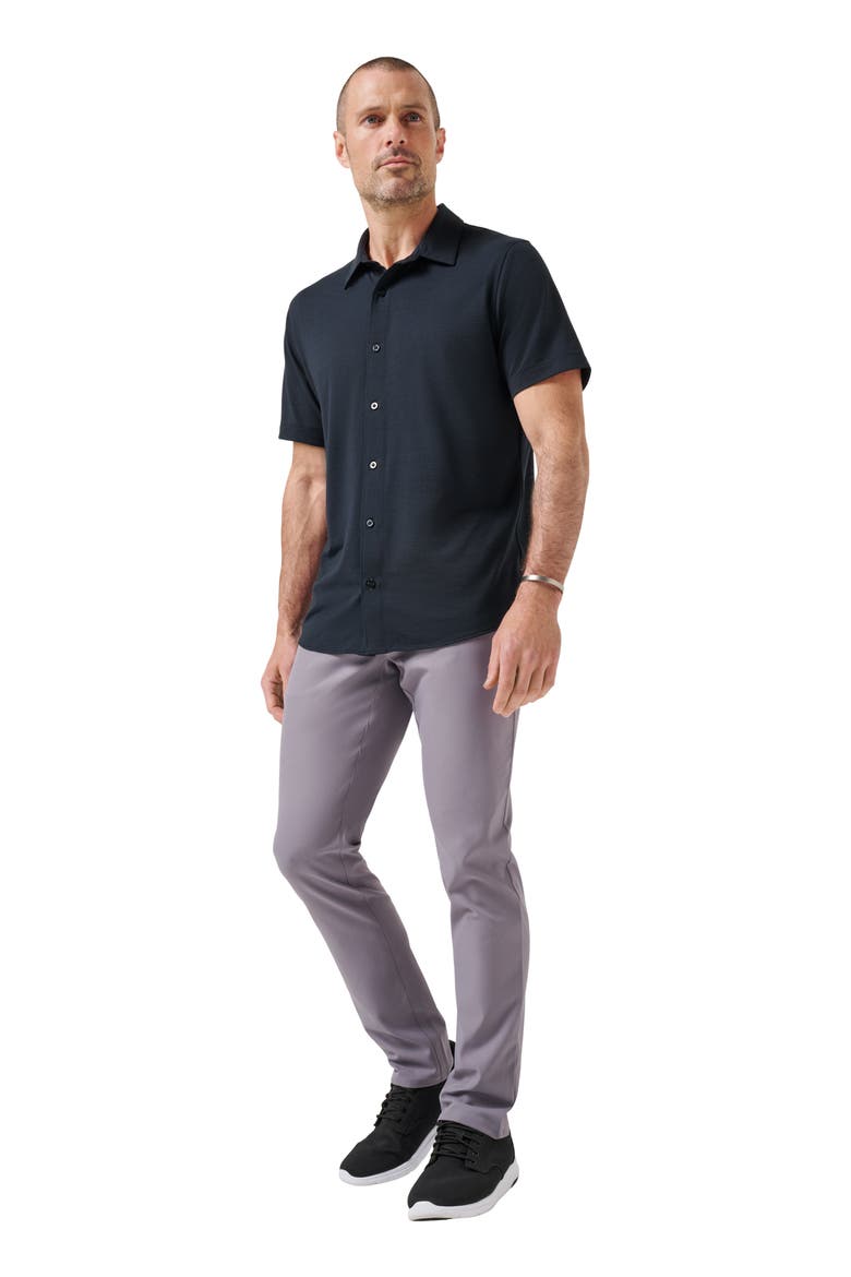 The Heater Button-Up Shirt, Alternate, color, BLACK