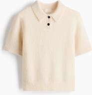 H&M Alpaca-blend Polo Shirt