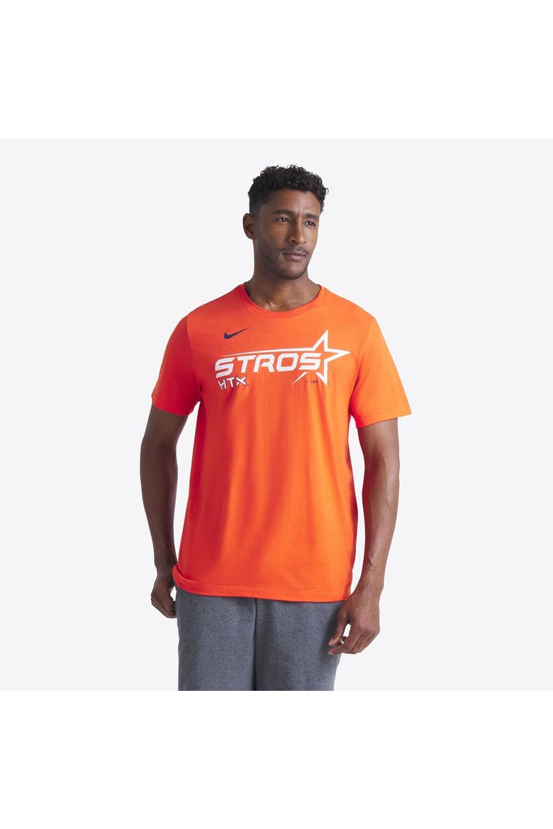 Men's Nike  Orange Houston Astros 2025 City Connect Wordmark Performance T-Shirt, Alternate, color, Orange