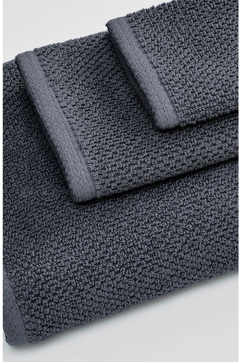 Cotton 12-Pack Textured Washcloths, Alternate, color, STONE BLUE