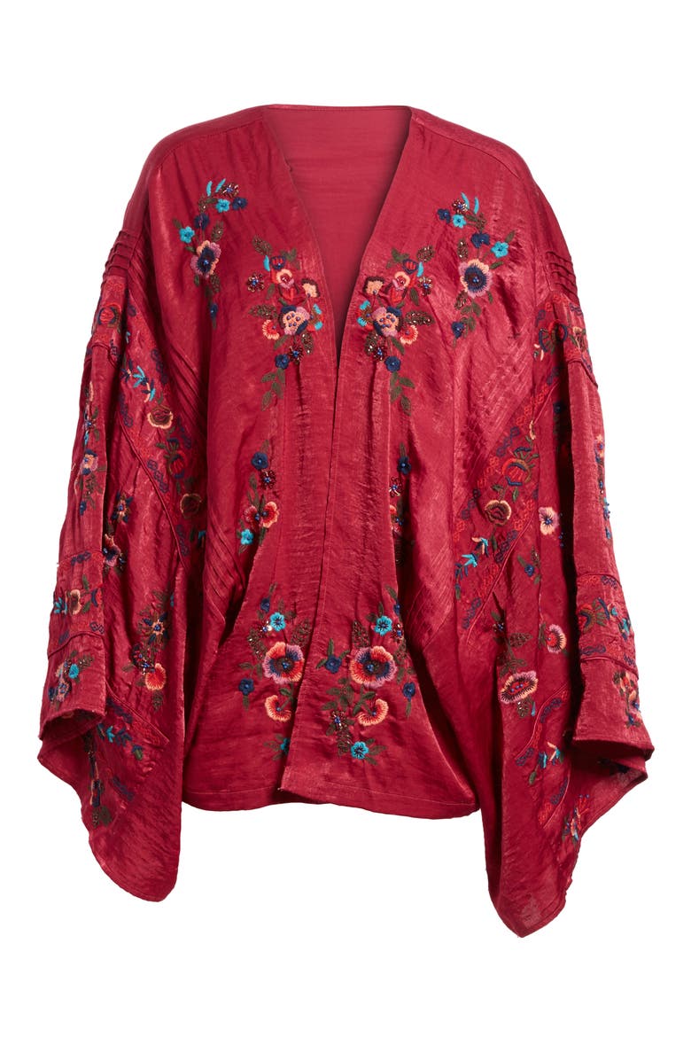 Ariel Kimono, Alternate, color, RASPBERRY