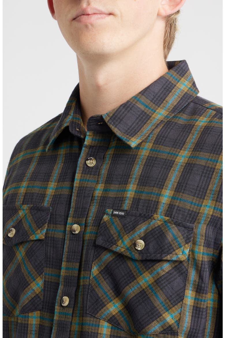 Garrison Cotton Blend Button-Up Shirt, Alternate, color, BLACK