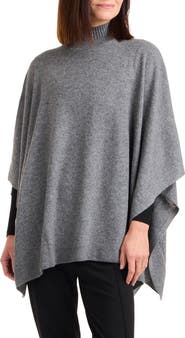 Bruno Magli Turtleneck Wool & Cashmere Poncho