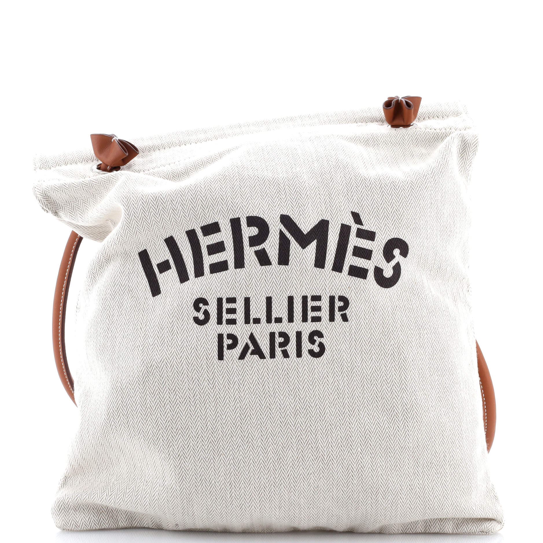 Pre-Owned Hermes Aline Bag Toile MM, Main, color, 