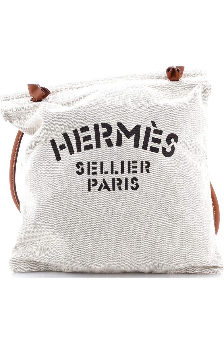 Pre-Owned Hermes Aline Bag Toile MM, Main, color,