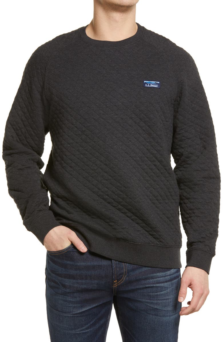 L.L.Bean Beans Quilted Crewneck Sweatshirt, Main, color,