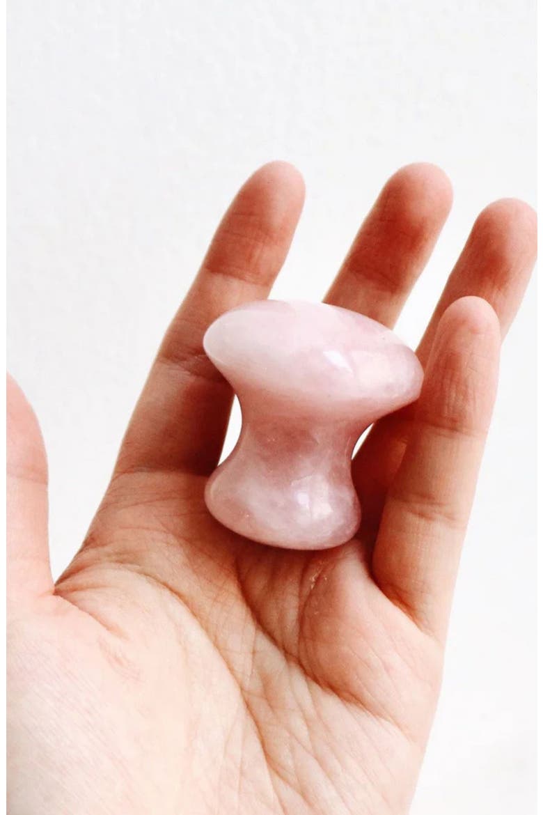 Rose Quartz Eye Massage Tool, Alternate, color, ROSE QUARTZ