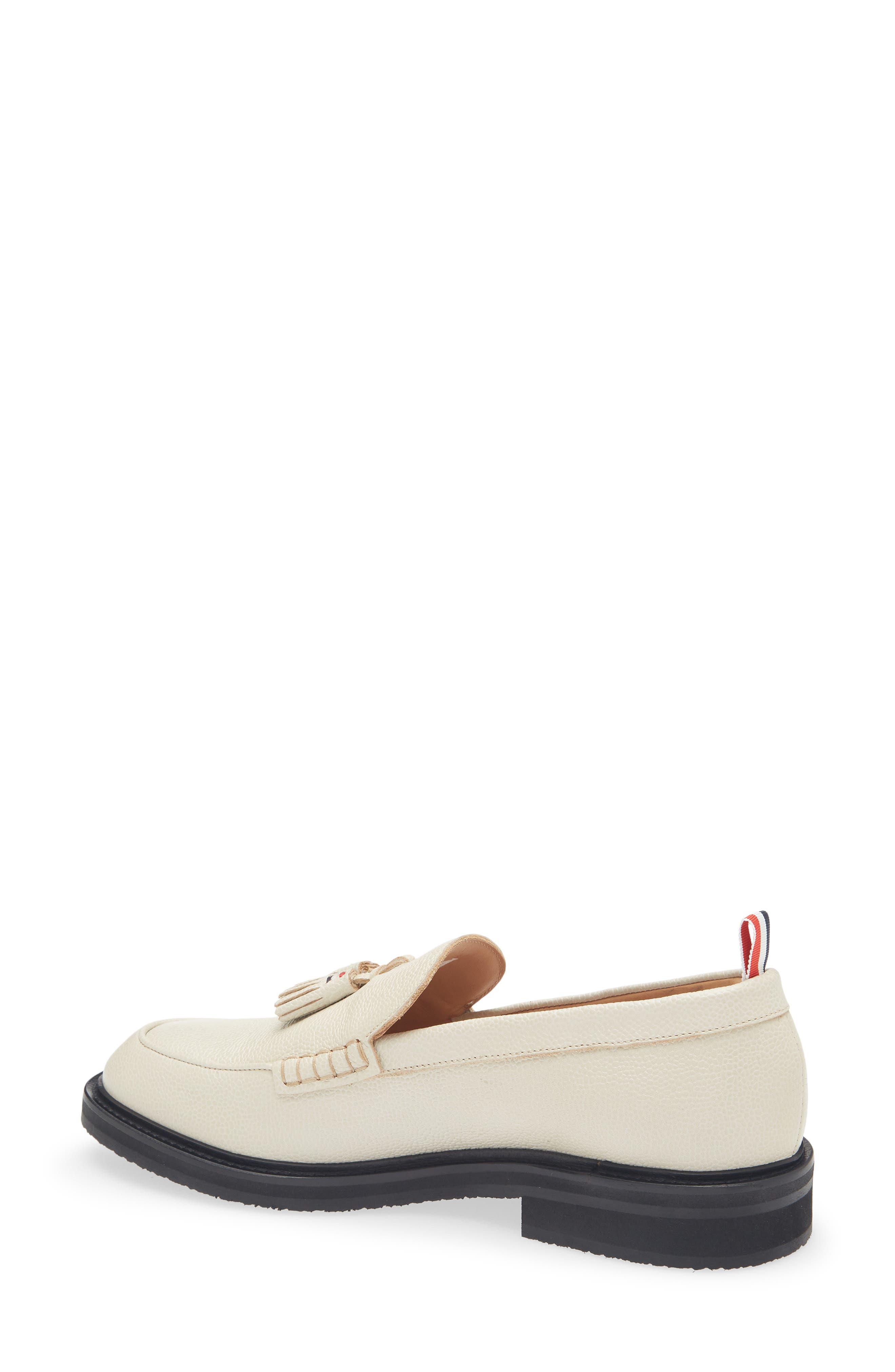 Thom Browne RWB Stitch Tassel Loafer, Alternate, color, Khaki