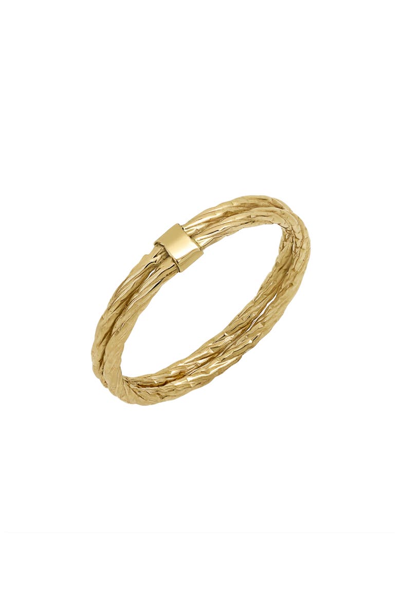 14K Gold Twisted Stack Ring (Nordstrom Exclusive), Main, color, 14K YELLOW GOLD