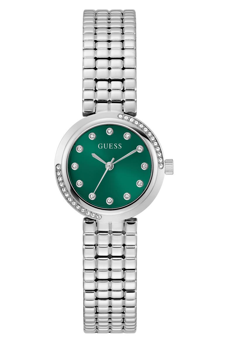 Clara Bracelet Watch, 28mm, Main, color, SILVER TONE