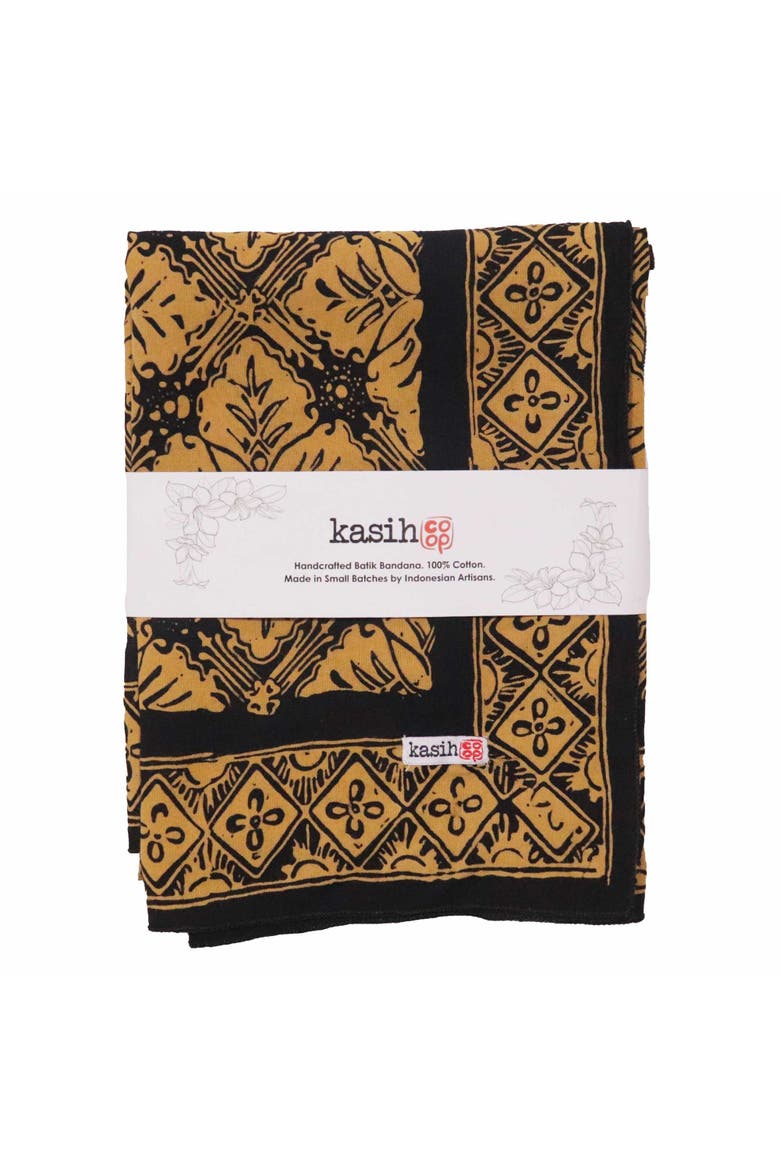 Oversized Hand Dyed Batik Bandana, Alternate, color, Harvest