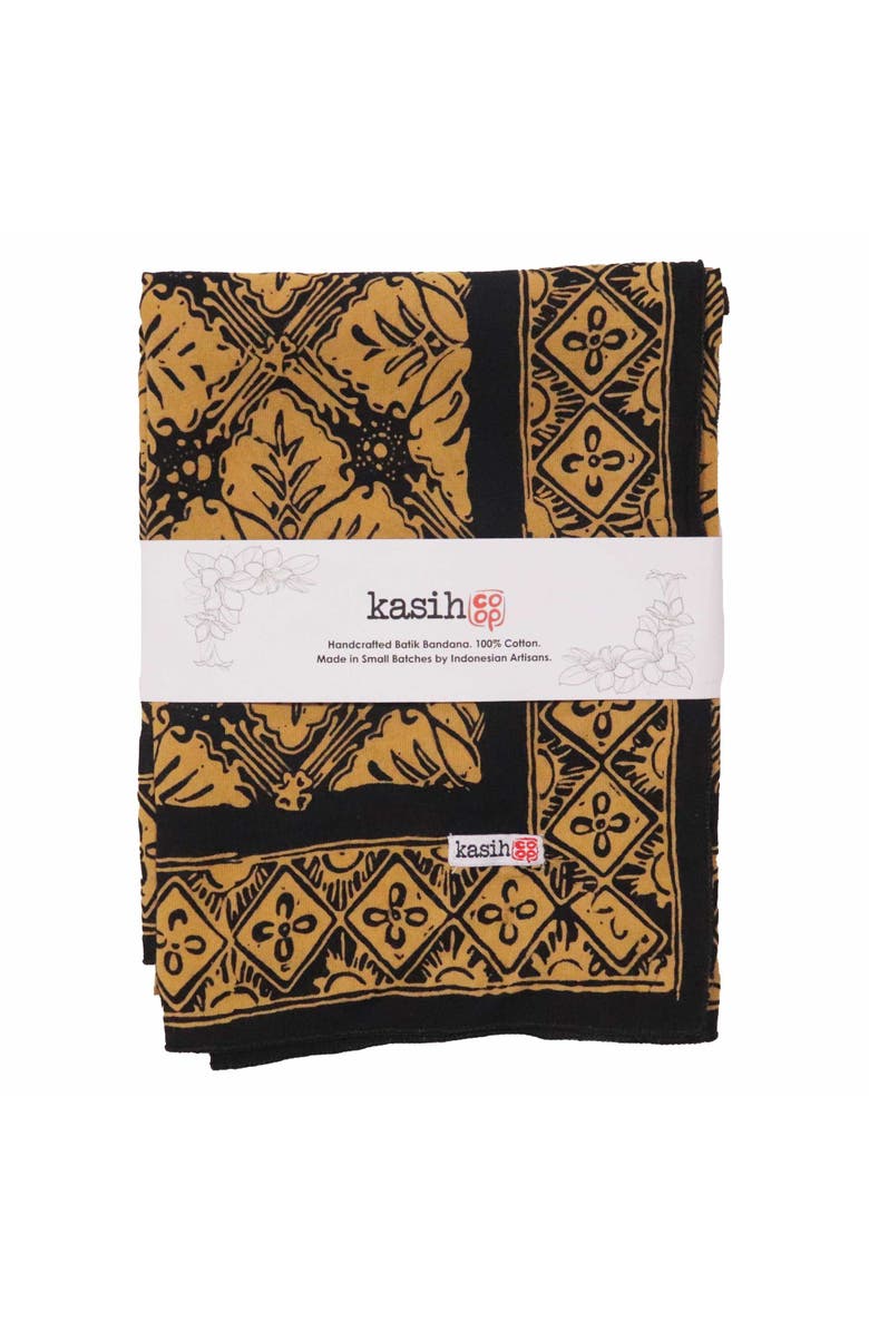 Kasih Co-op Hand Dyed Batik Bandana, Alternate, color, Harvest