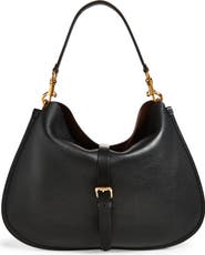 Etro Maxi Pony Tumbled Leather Shoulder Bag