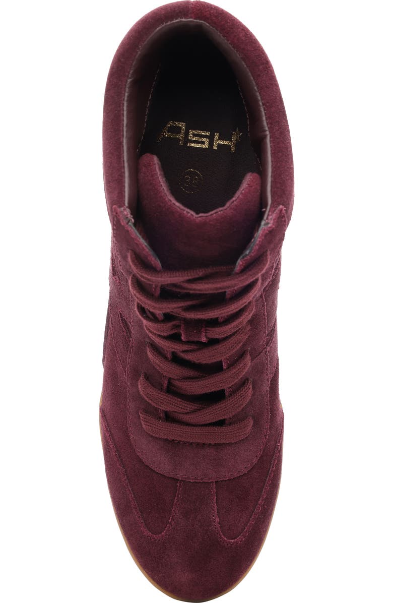 Ash Boradia Wedge Sneaker, Alternate, color, Sangria