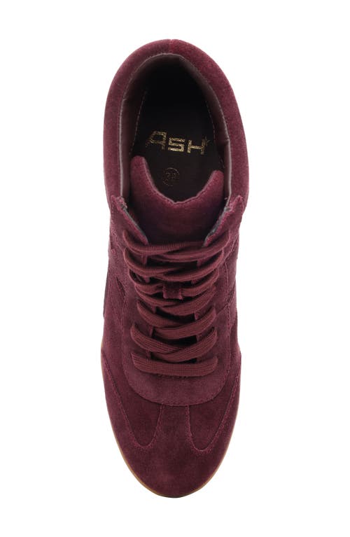 Ash Boradia Wedge Sneaker In Red