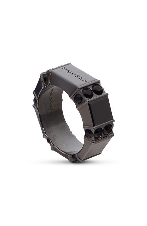 Alexander Mcqueen Dapper Ring In Gray