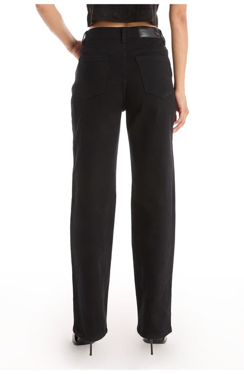 The Noli Shop Stassi Floral Sequin Jean In Black