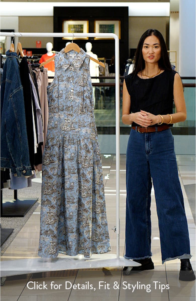 Romy Sleeveless Maxi Shirtdress, sales video thumbnail