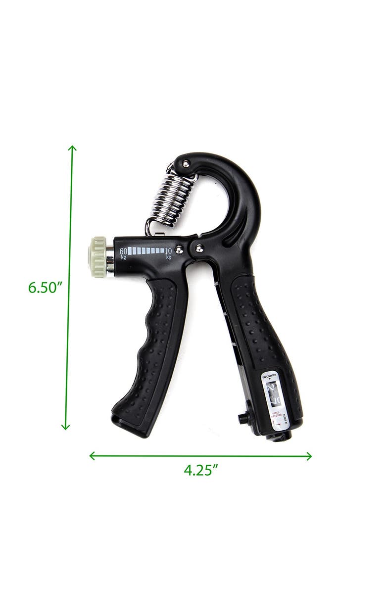 MIND READER Adjustable 22-132 lbs Hand Grip Strengthener with Counter, Alternate, color, 