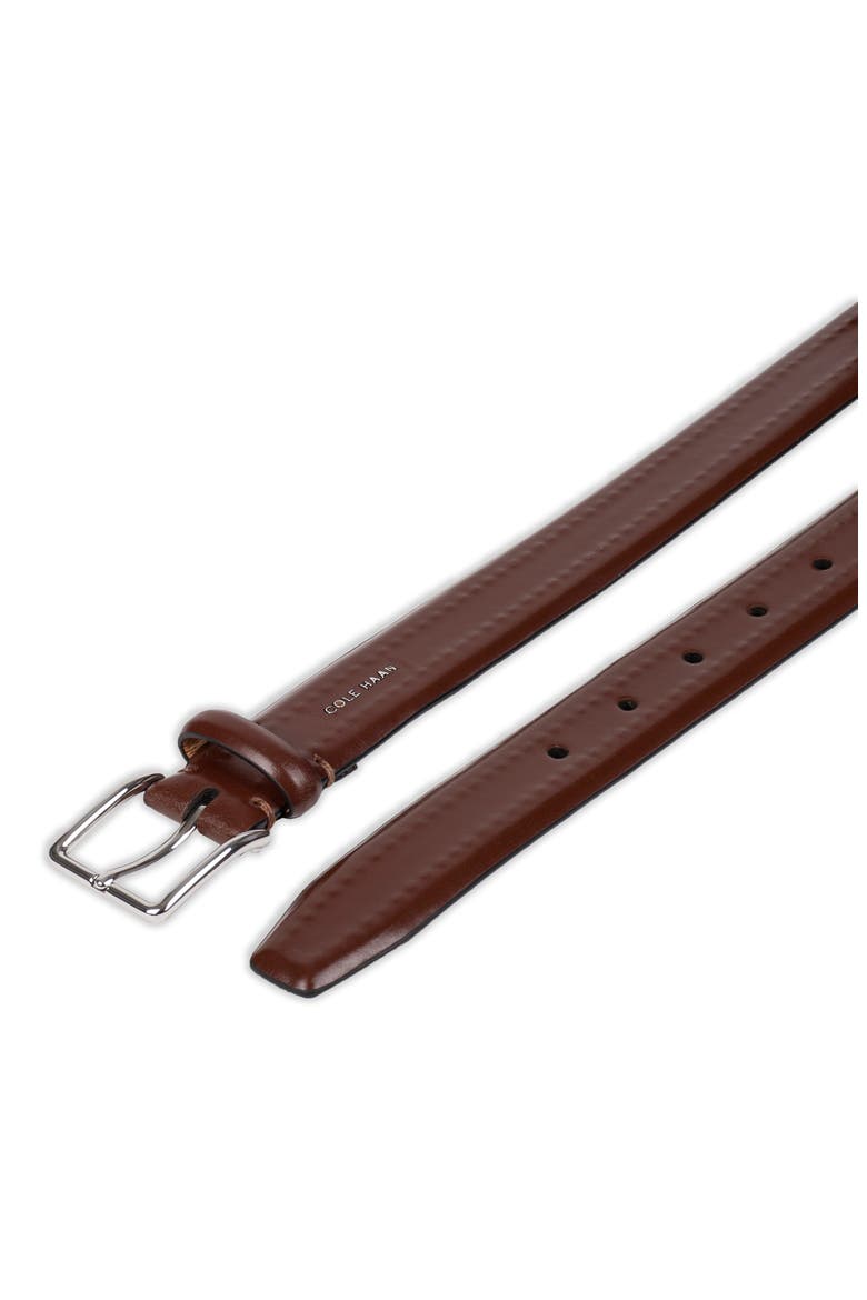Hidden Stitch Leather Belt, Alternate, color, TAN