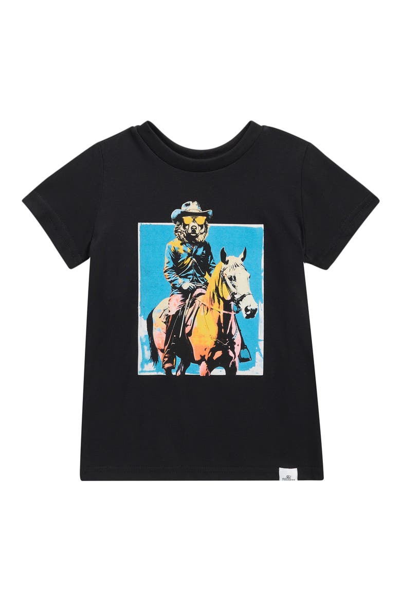 Kids' Ranch Dog Graphic T-Shirt, Main, color, BLACK