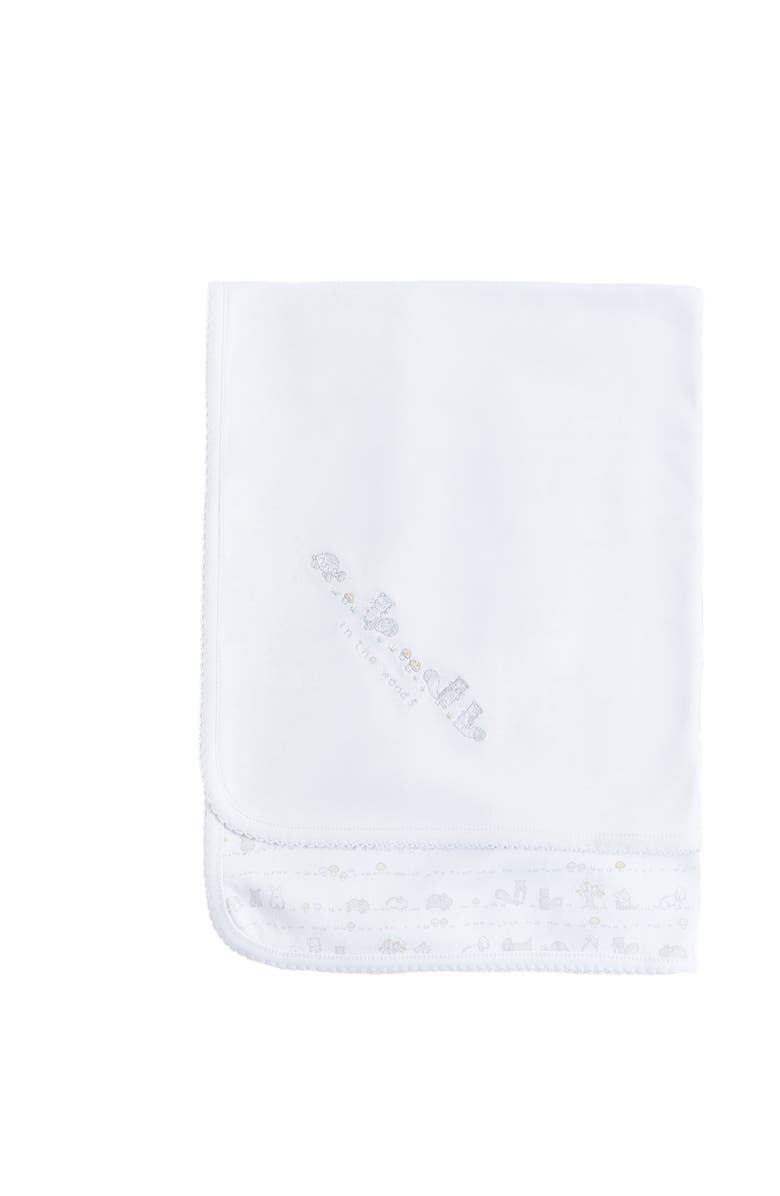 Babycottons Premium Peruvian Pima Cotton In The Woods Receiving Blanket for Infant, Main, color, Grey