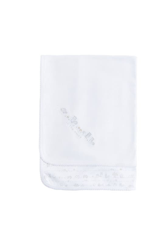 Babycottons Premium Peruvian Pima Cotton In The Woods Receiving Blanket For Infant In White