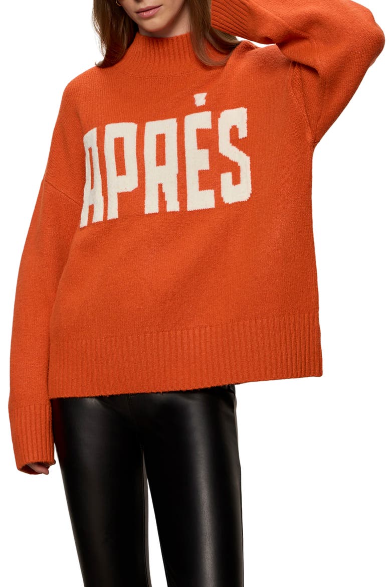 Aprés Sweater, Main, color, SKI ORANGE