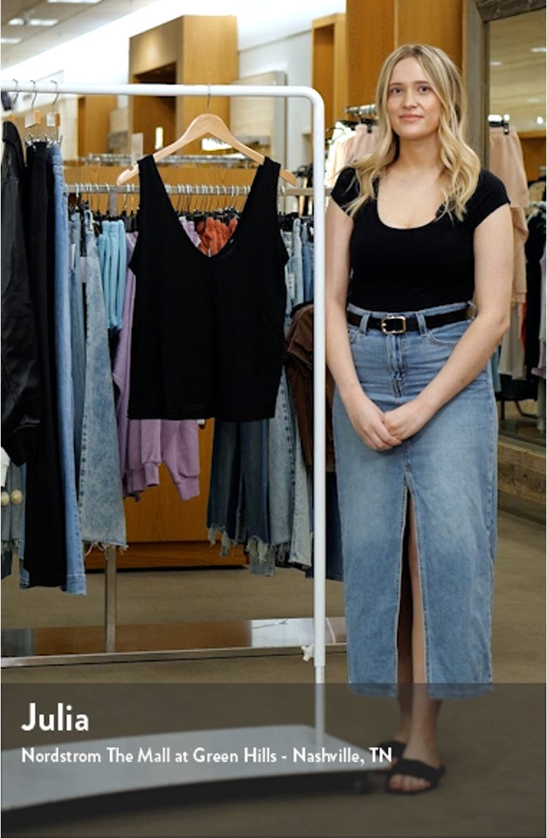 Slouchy V-Neck Tank, sales video thumbnail