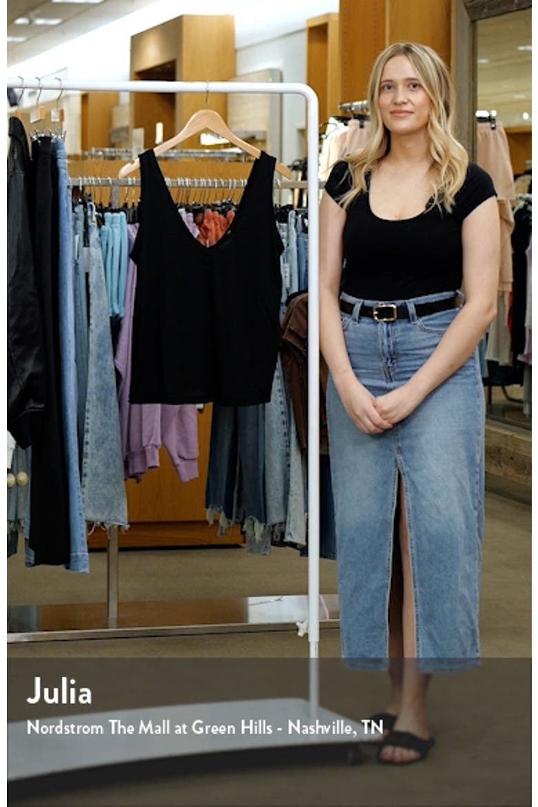 Slouchy V-Neck Tank video
