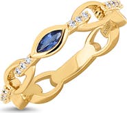 Bony Levy 18K Gold El Mar Gemstone & Diamond Stackable Ring (Online Trunk Show)