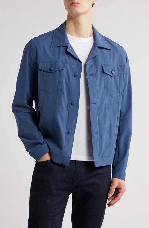 Carper Stretch Nylon Snap-Up Jacket