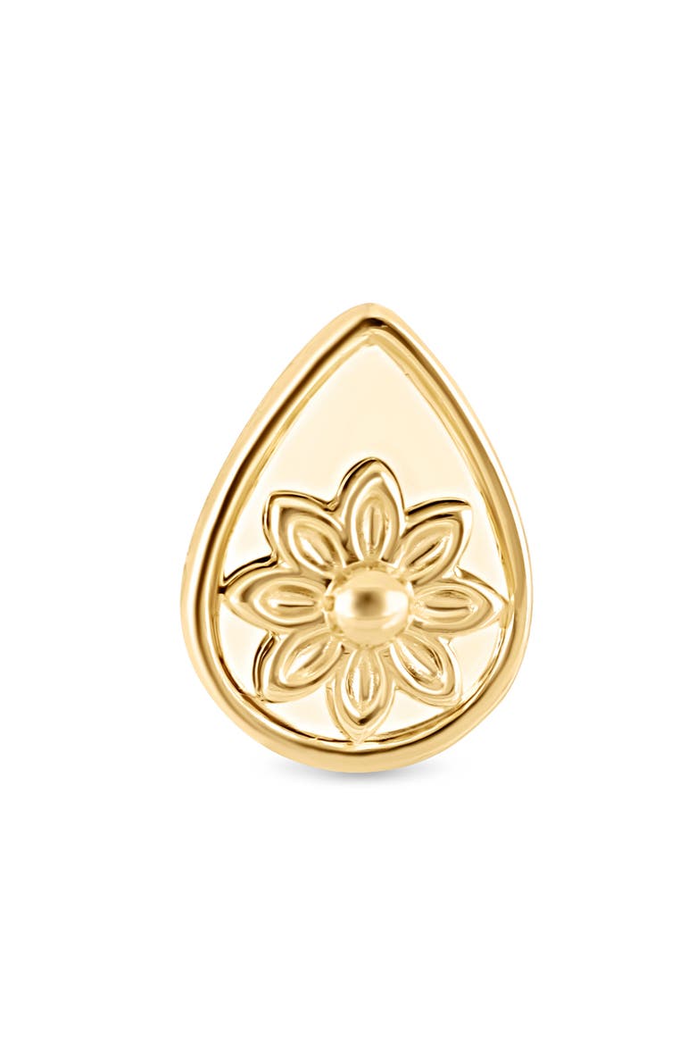 14K Gold Getty Flower Stud Earrings, Alternate, color, 14K YELLOW GOLD