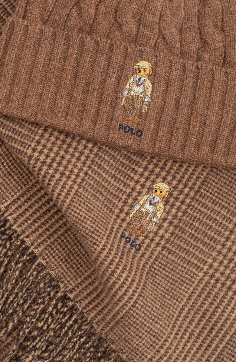 Polo Ralph Lauren Charles Bear Boxed Gift Set, Alternate, color, Brown Heather