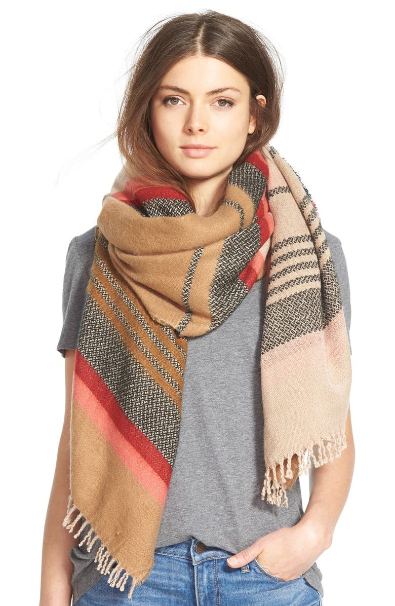 Hinge <sup>®</sup> 'Jacquard Stripe Scarf, Main, color,