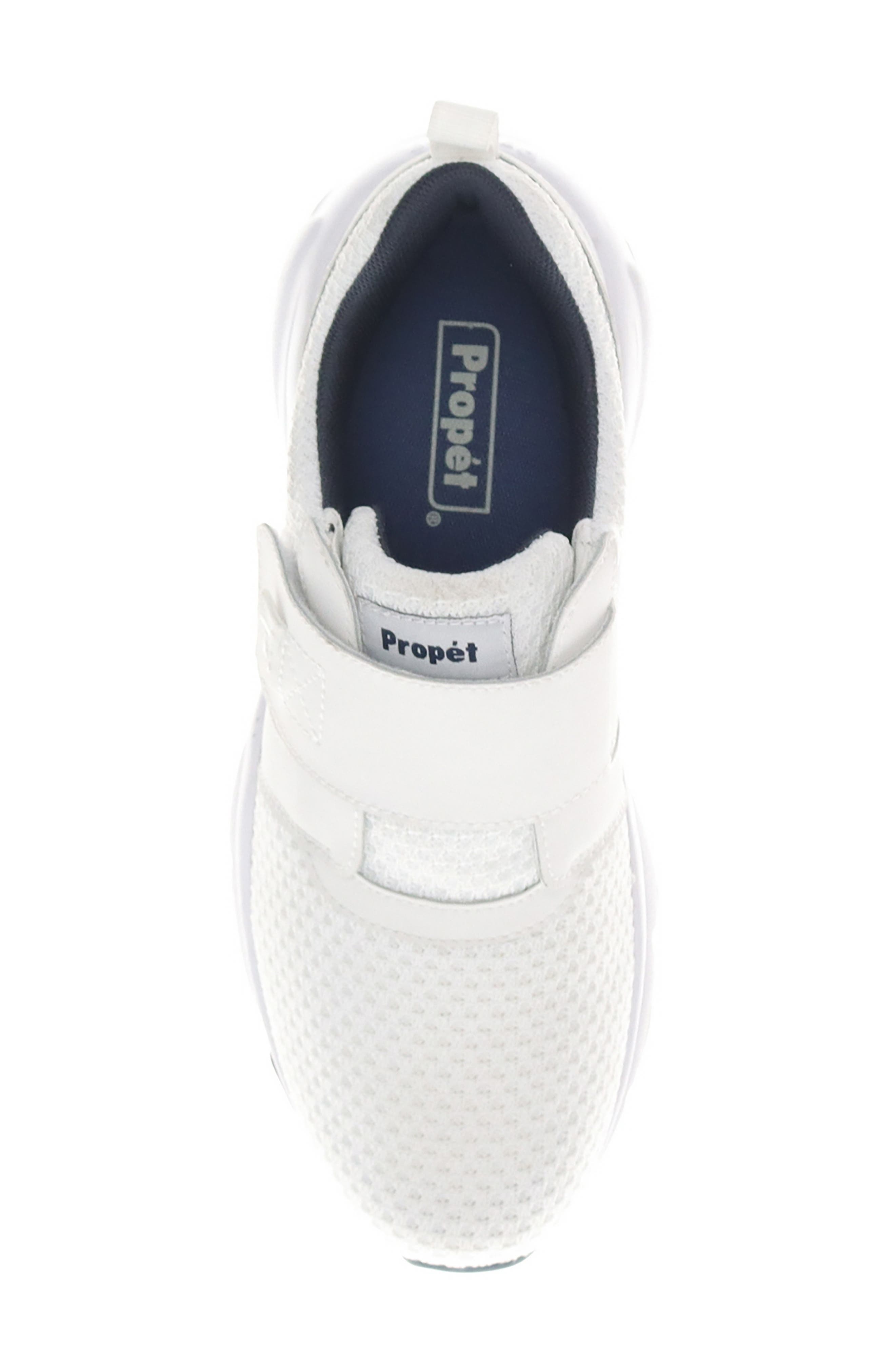 Stability X Strap Sneaker, Alternate, color, WHITE/ NAVY