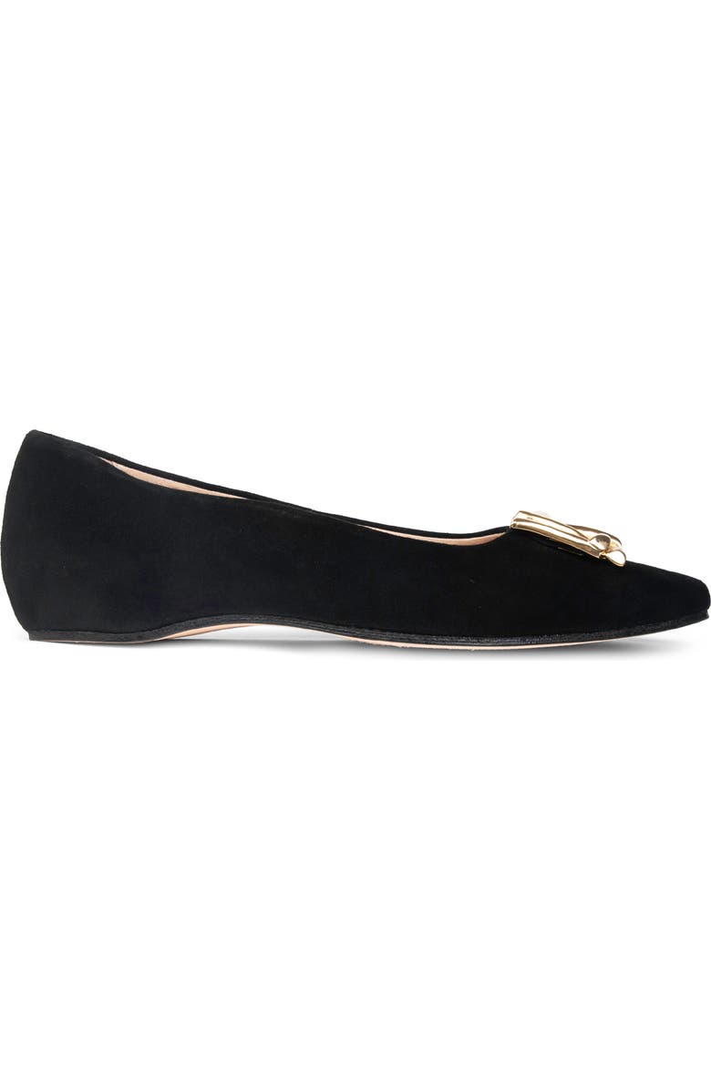 patricia green Bella Flat, Alternate, color, Black Suede