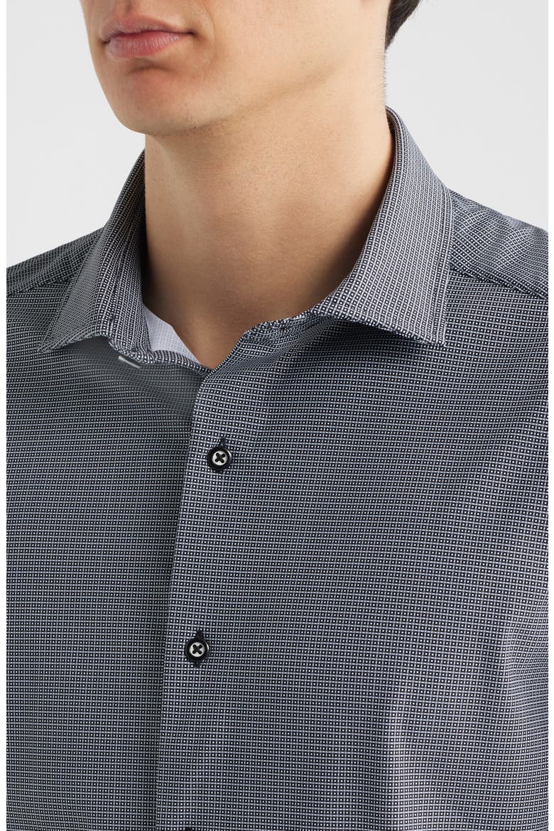 XC Motion Performance Knit Button-Up Shirt, Alternate, color, BLACK BOX