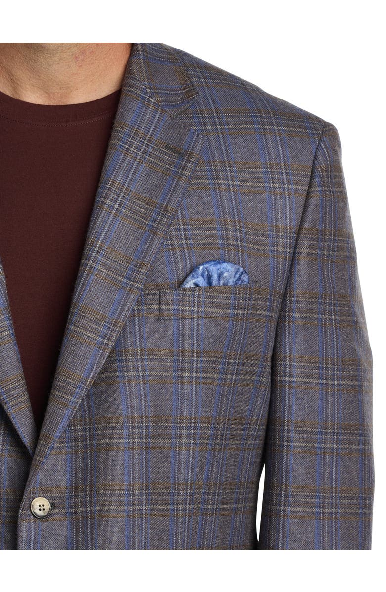 Tallia Big & Tall Multi Plaid Sport Coat, Alternate, color, 