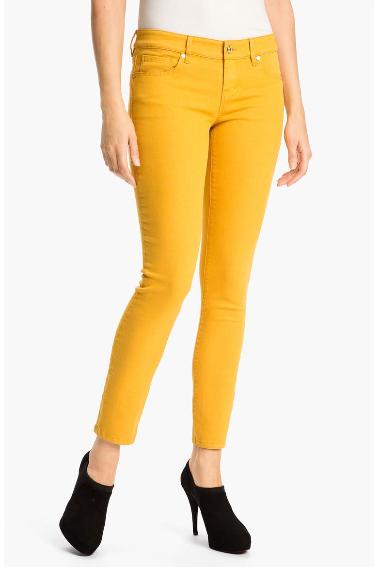 'Samantha' Colored Skinny Jeans, Main, color, MUSTARD