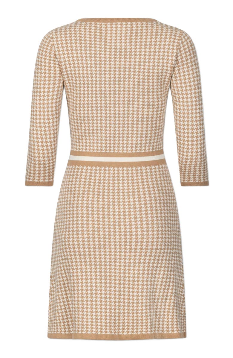 Hope & Henry Women's Organic 3/4 Sleeve Fit and Flare Sweater Dress, Alternate, color,