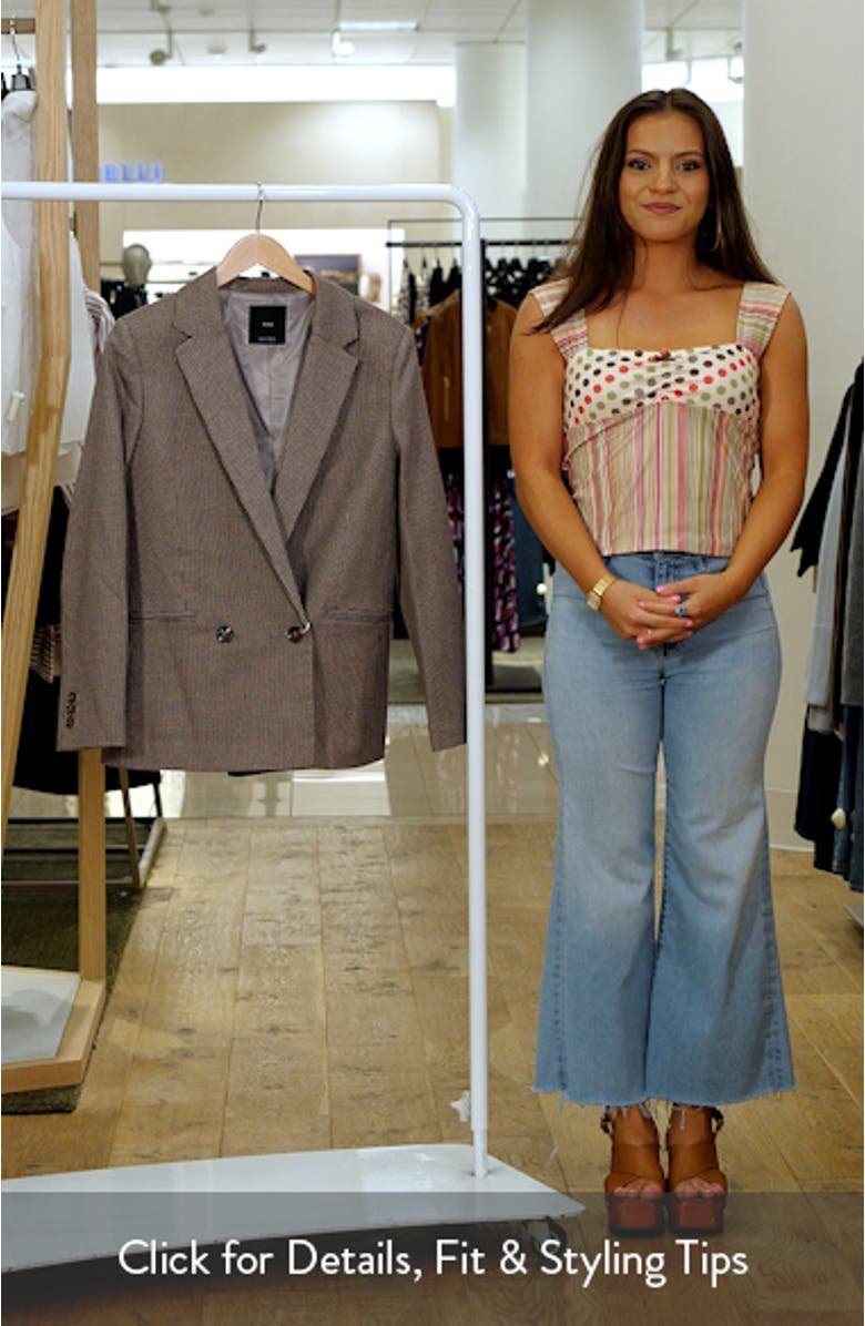 Houndstooth Double Breasted Blazer, sales video thumbnail