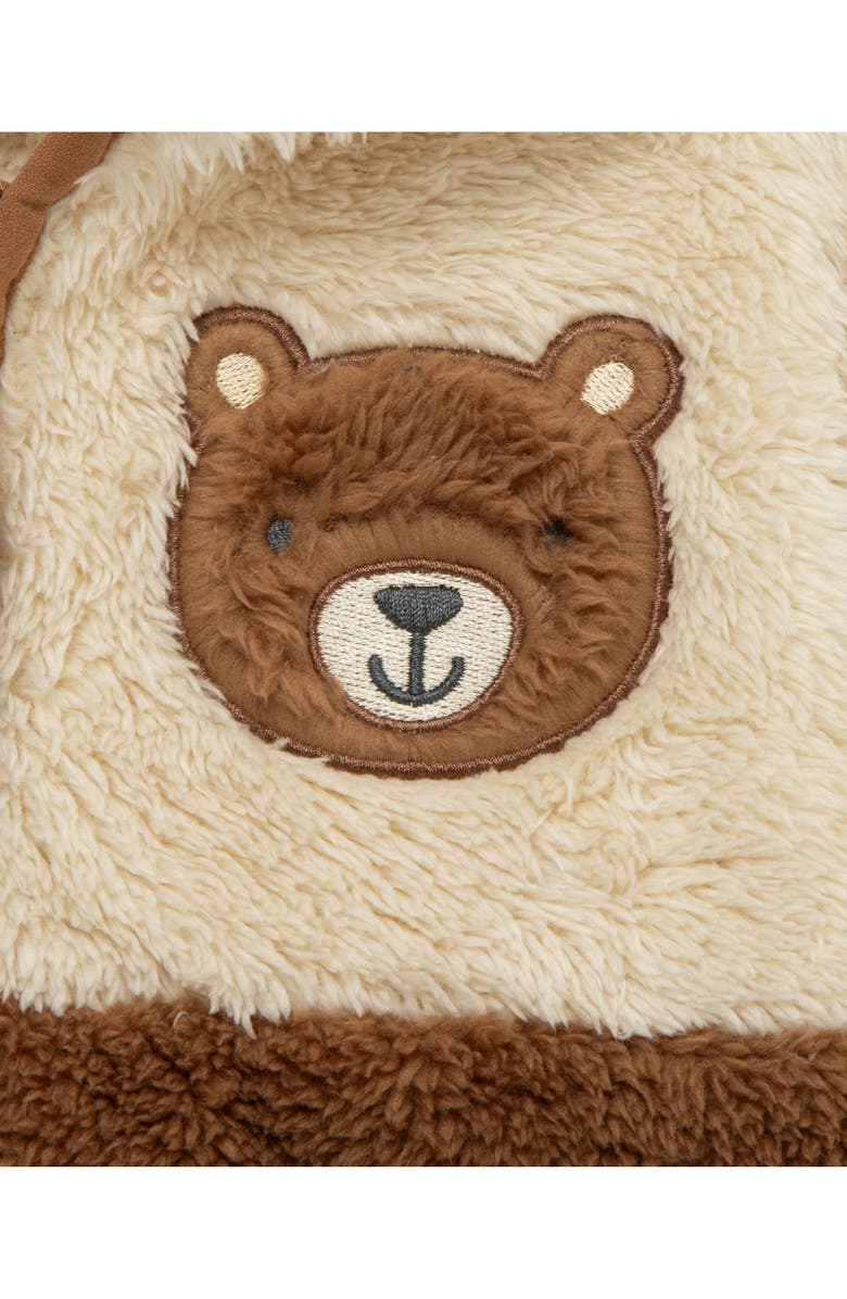 Little Me Colorblock Fleece Jacket, Stripe Thermal T-Shirt & Pants Set, Alternate, color, Multi