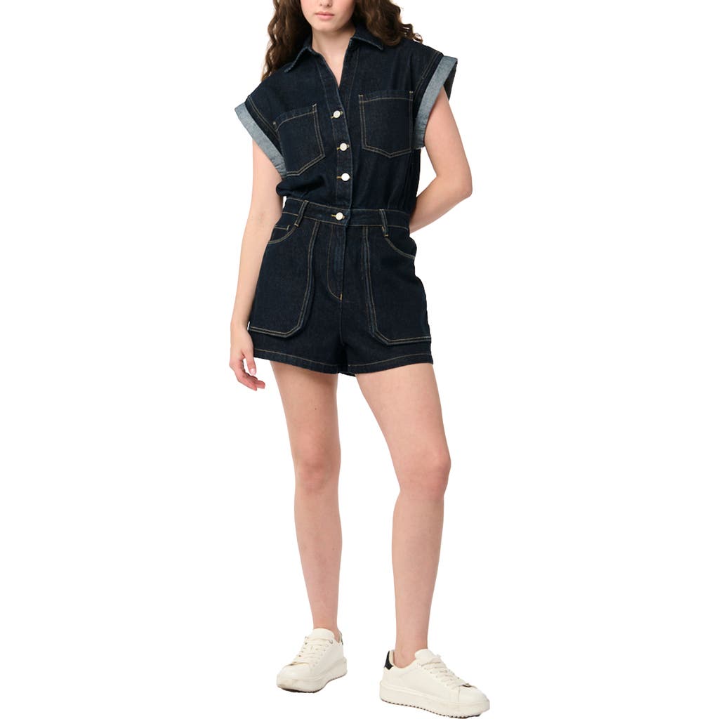 BLANKNYC BLANKNYC SHORT DENIM ROMPER