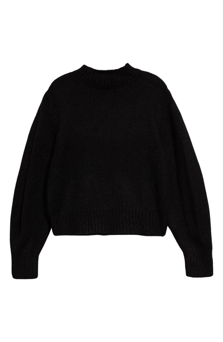 Topshop High Crewneck Sweater, Alternate, color,