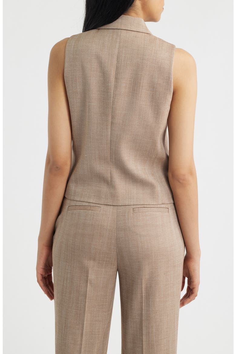Herringbone Vest, Alternate, color, RUST MULTI
